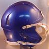 Riddell Speed Blank Mini Football Helmet Shell - Memphis Blue Metaliic view 1