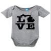 Michigan Love Printed Infant Bodysuit Baby Romper Gray 18-24 Month view 1