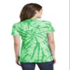 Port & Company Women's Essential Tie Dye V Neck Tee 4XL Kelly view 3