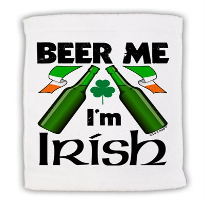 TOOLOUD Beer Me I'm Irish Micro Terry Sport Towel 15" x 22"
