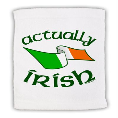 TOOLOUD Actually Irish Micro Terry Sport Towel 11"x18"