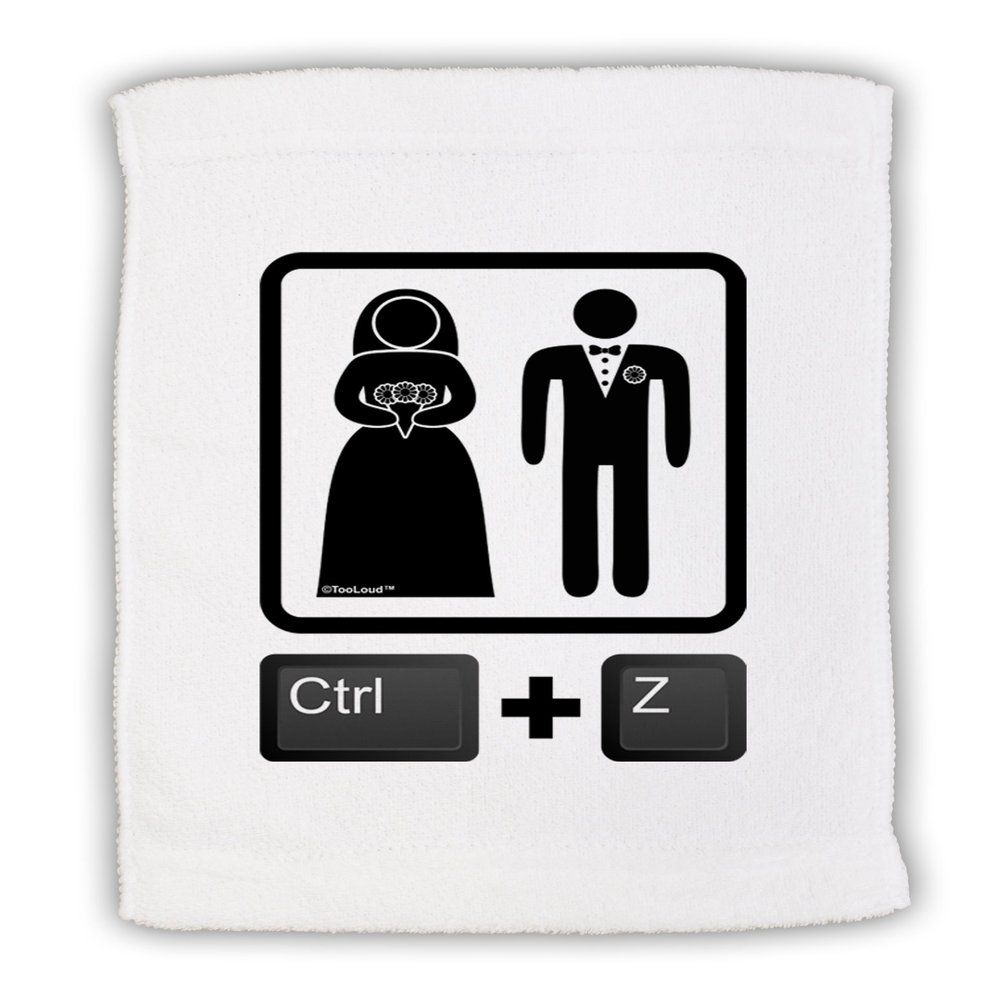 TOOLOUD Ctrl Z - Marriage Micro Terry Sport Towel 15" x 22"
