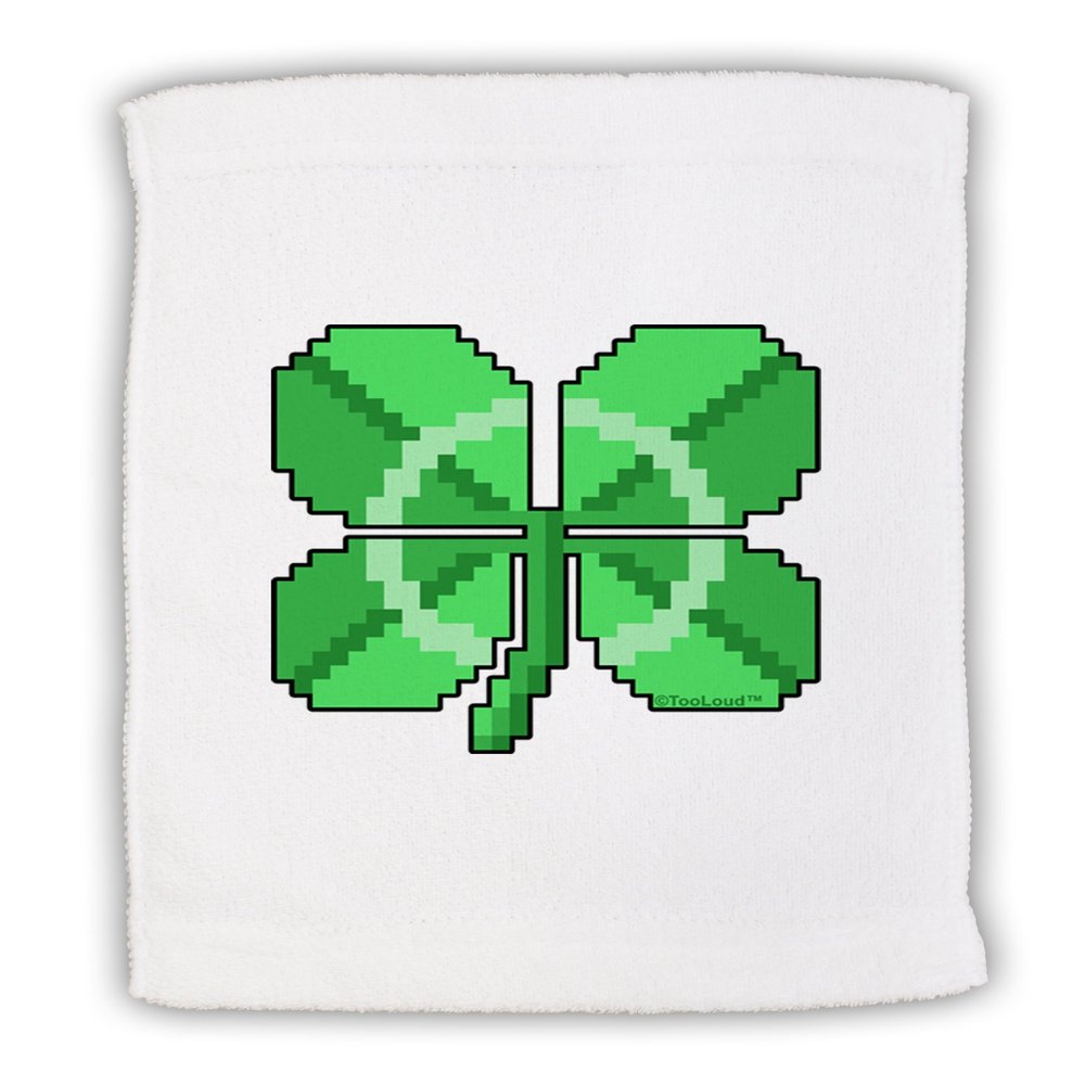 TOOLOUD Pixel Four Leaf Clover Micro Terry Sport Towel 15" x 22"