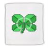 TOOLOUD Pixel Four Leaf Clover Micro Terry Sport Towel 15" x 22" view 1