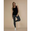 Motherhood Maternity Women's Bump Start Under Belly Full Length Pregnancy Leggings-2 Pack, Black/Grey, Small view 3