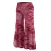 Made By Johnny MBJ WB1060 Womens Chic Tie Dye Palazzo Pants XXL Wine view 4
