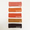 COUVER Premium Quality Stretchable Multi-Sports Terry Cloth Headband, 3 Piece, Light Orange view 2