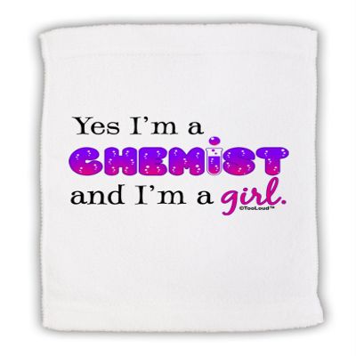 TOOLOUD Yes I am a Chemist Girl Micro Terry Sport Towel 15" x 22"