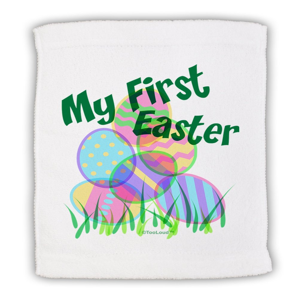 TOOLOUD My First Easter Gel Look Print Micro Terry Sport Towel 11"x18"