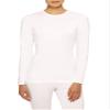 Cuddl Duds ClimateRight Women's Stretch Microfiber Long Sleeve Crew Top(White, X-Large) view 2