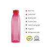 Cello Crystal PET Bottle Set, 1 Litre, Set of 6, Pink view 3