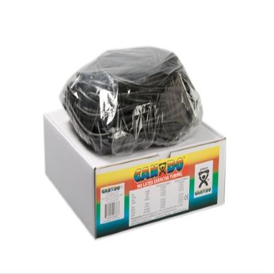 CanDo 10-5725 Preferred Colors Exercise Tubing, X-Heavy, Latex-Free, Black