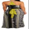 Apple Bottoms Junior Aztek Print Halter Dress, Aztek, Size Large view 2
