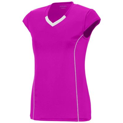 Augusta Sportswear 1218 Women's Blash Jersey - Power Pink/White 1218A XL