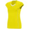 Augusta Sportswear 1218 Women's Blash Jersey - Power Yellow/White 1218A M view 1