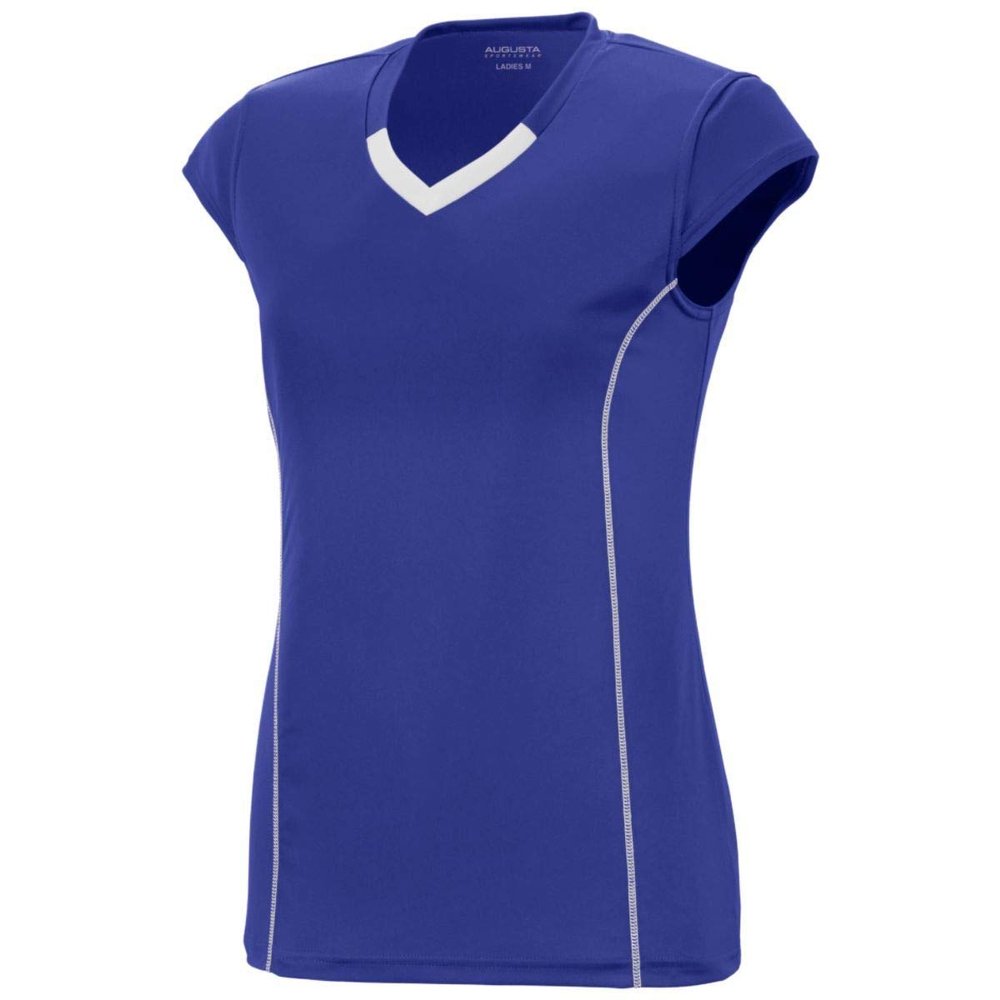 Augusta Sportswear 1218 Women's Blash Jersey - Purple/White 1218A M