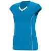 Augusta Sportswear 1218 Women's Blash Jersey - Power Blue/White 1218A L view 1