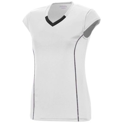 Augusta Sportswear 1218 Women's Blash Jersey - White/Black 1218A XL