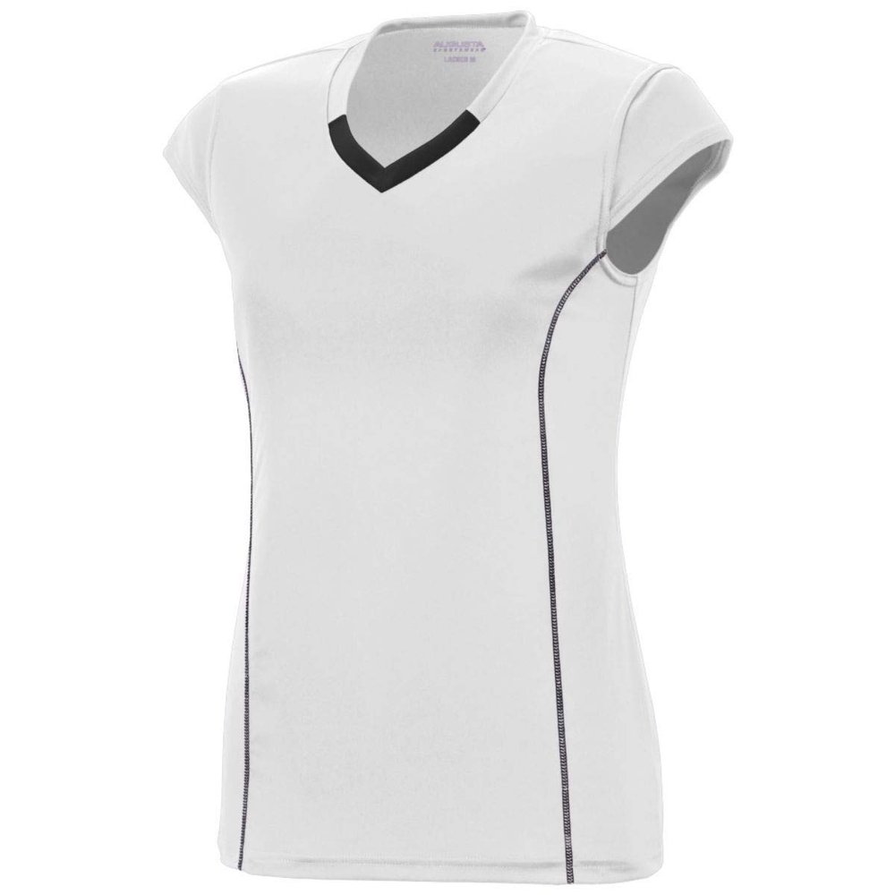 Augusta Sportswear 1218 Women's Blash Jersey - White/Black 1218A XL