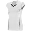 Augusta Sportswear 1218 Women's Blash Jersey - White/Black 1218A XL view 1