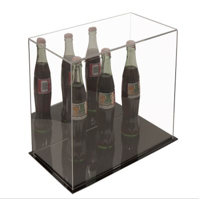 Acrylic Display Case  Versatile Small Rectangle Clear Acrylic Boxes for Display with Black Base  Display Case for Collectibles, Action Figures, Models  15" x 8" x 9"  Dustproof (A013-MDS)