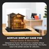 Acrylic Display Case  Versatile Small Rectangle Clear Acrylic Boxes for Display with Black Base  Display Case for Collectibles, Action Figures, Models  15" x 8" x 9"  Dustproof (A013-MDS) view 4