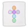TOOLOUD Easter Egg Cross Faux Applique Micro Terry Sport Towel 15" x 22" view 1