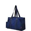 Solid Color Print Zippered Caddy Organizer Tote Bag view 1