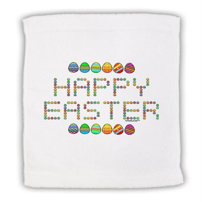 TOOLOUD Happy Easter Eggs Micro Terry Sport Towel 15" x 22"