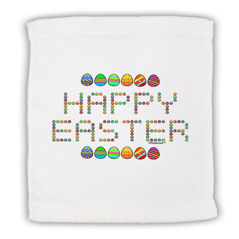TOOLOUD Happy Easter Eggs Micro Terry Sport Towel 15" x 22"