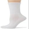 davido Women socks crew made in italy 100% cotton 8 pairs (6-8, white) view 1