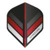 Hardcore Black & Red Stripe Extra Thick Standard Dart Flights - 5 Sets Per Pack (15 Dart Flights in Total) view 4