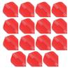 Hardcore Red Extra Thick Standard Dart Flights - 5 Sets Per Pack (15 Dart Flights in Total) view 1