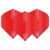 Hardcore Red Extra Thick Standard Dart Flights - 5 Sets Per Pack (15 Dart Flights in Total) view 2