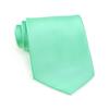 FOMANN Mens Formal Tie Wholesale Lot of 5 Mens Solid Color Wedding Ties 3.5" Satin Finish (Mint) view 2