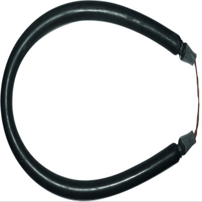 CRESSI Circular Band  18 mm w/Lined Wishbone, Black, 57 cm