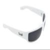 Belle Donne- Trendy Mens and Womens Hardcore Fashion Dark Lens Sunglasses -White view 2