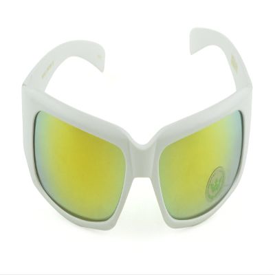 Belle Donne- Gangster Sunglass Hardcore Dark Lens Sunglasses Men Women - White