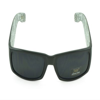Belle Donne- Gangster Sunglass Hardcore Dark Lens Sunglasses Men Women - White