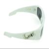 Belle Donne- Gangster Sunglass Hardcore Dark Lens Sunglasses Men Women - White view 3