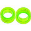 MoDTanOiz 8g 3mm 8 Gauges Gauge Ear Plugs Plug Flesh Tunnels Tunnel Double Single Flare Stretching Captive Bead Ball Closure Ring Circular Barbells CBR CRB Ears Earring Earrings Men Green 8g 3mm view 2