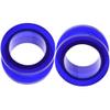 MoDTanOiz 6g 4mm 6 Gauges Gauge Ear Plugs Plug Flesh Tunnels Tunnel Double Single Flare Stretching Captive Bead Ball Closure Ring Circular Barbells CBR CRB Ears Earring Earrings Men Blue 6g 4mm view 2