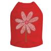 Daisy with Pink Center - Dog Shirt, XS Red view 1