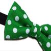 EmilyRose Couture St. Patrick's Day Bow Ties (Medium (6-12 Years of age), Green/White Dots) view 2