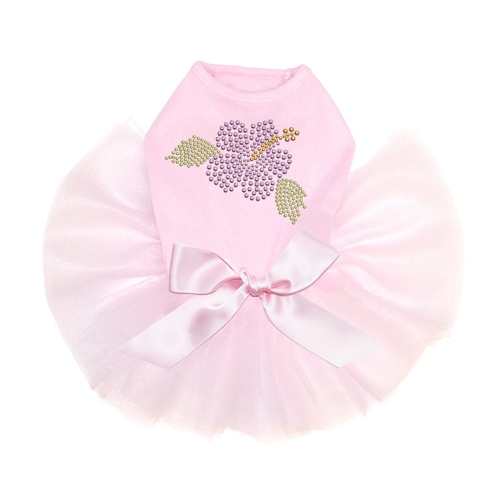 Dog in the Closet, Small Light Pink Hibiscus - Dog Tutu - Dog Tutu