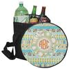YouCustomizeIt Personalized Teal Ribbons & Labels Collapsible Cooler & Seat view 1