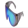 Calabria 1003 Fit Over Safety Glasses Fitover Prescription Eyewear Green Mirror Men Women Wraparound Tinted Anti Fog Scratch view 1