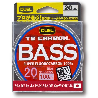 Duel Line (Fluorocarbon): TB Carbon Bus, 328.1 ft (100 m), 20 Lbs. : Natural Clear