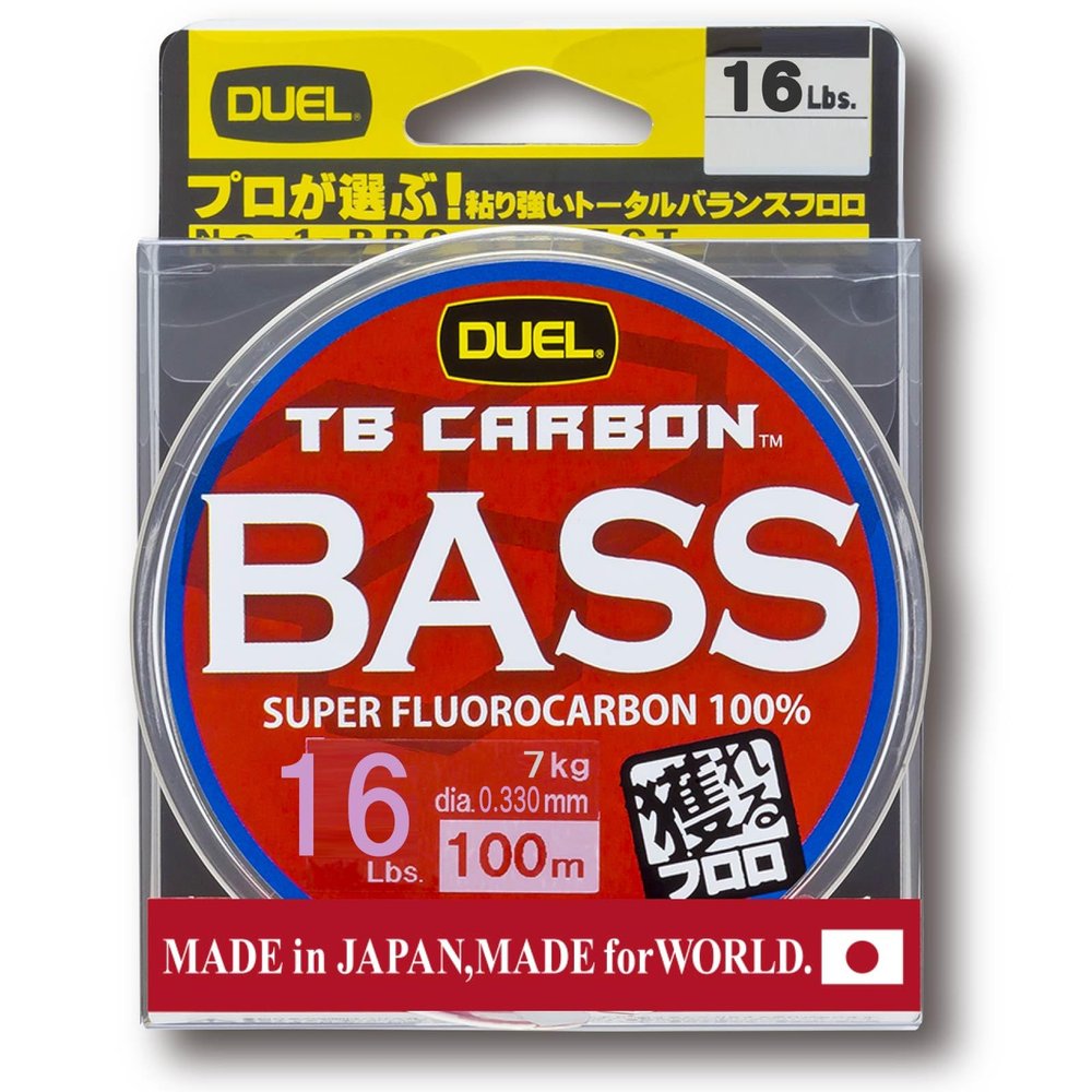 Duel Line (Fluorocarbon): TB Carbon Bus, 328.1 ft (100 m), 16Lbs. : Natural Clear