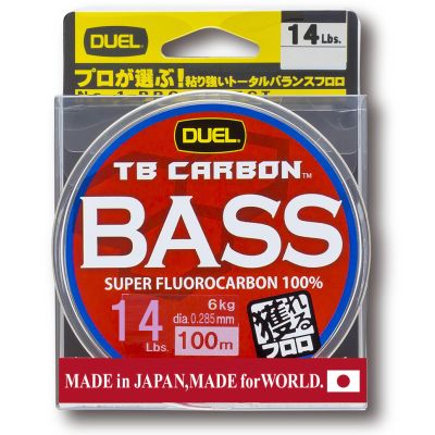 Duel Line (Fluorocarbon): TB Carbon Bus, 328.1 ft (100 m), 14Lbs. : Natural Clear